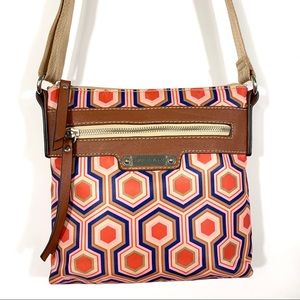 Franco Sarto Cross Body Multi-Color Bag.